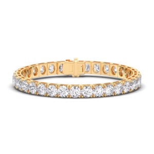 Pulsera de tenis de moissanita de 21,00 quilates para mujer, pulseras y brazaletes de diamantes de platino - Product Image 6
