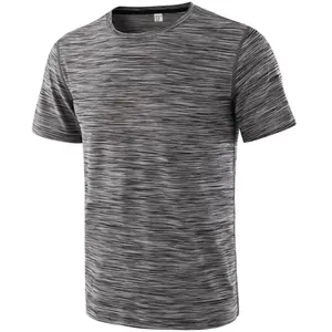 Nuova maglietta estiva da uomo a maniche corte maglietta da allenamento di alta qualità con Logo personalizzato da uomo in tinta unita e nera T-Shirt da ginnastica per uomo