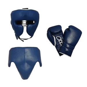 Meilleur Fournisseur Vente Chaude Avec Son Propre Logo Durable Léger Respirant Adulte Porter Personnalisé En Cuir Véritable Boxe Sparring Set - Product Image 1