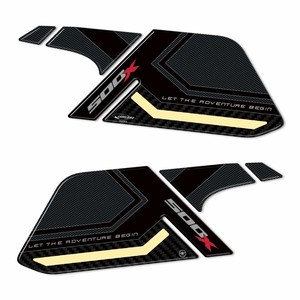 Autocollants de protection latérale de réservoir 3D personnalisables, type logo, compatibles avec la moto Honda CB500X 2022-2023 - Product Image 1