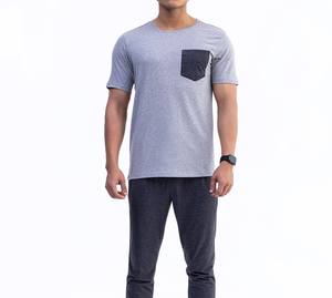 เสื้อยืดคอกลมแขนสั้นสำหรับผู้ชายผ้าฝ้าย100% ปรับแต่งได้ฤดูร้อน - Product Image 5