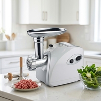 Hachoir à viande professionnel en cuivre pur 1000 W avec poignée de transport et 3 disques de broyage – Vente en gros et revente en vrac – Machine à viande de cuisine