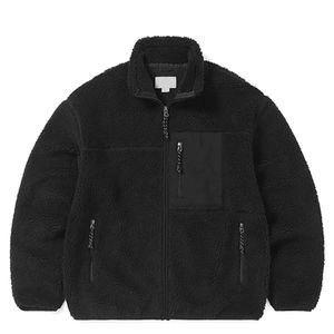 Chaqueta de Sherpa con cremallera informal para hombre de alta calidad, diseño de bloqueo de Color, chaqueta de lana Polar cálida, prendas de vestir de invierno para hombre, calidad superior - Product Image 4