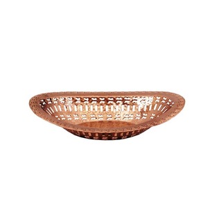 Corbeille à pain artisanale en cuivre pur fournisseur de pain de service Chappati maison hôtels restaurant article cadeau articles de service - Product Image 1
