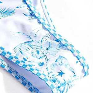 Conjuntos de bikini de pesca UPF 50 transpirables y elegantes con parte superior acolchada y parte inferior de cintura alta diseñados para la comodidad y el estilo de la playa - Product Image 6