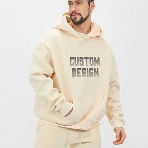 Sudadera con Capucha Personalizada para Hombre, Impresión por Transferencia de Calor, Diseño Personalizado, 100% Algodón, Corte Holgado, Patrón Liso, Tejido de Punto - Product Image 2