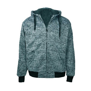 Sudadera con capucha extragrande ligera con logotipo personalizado para hombre, sudadera de punto de mezcla de lana de peso pesado anticontracción de algodón 100% - Product Image 2