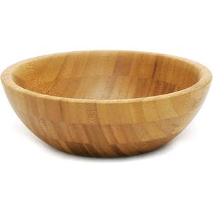 Grand bol rond en bois d'acacia Vaisselle en bois massif Bol à salade et à fruits au design moderne pour mariage et fête de l'Inde - Product Image 5