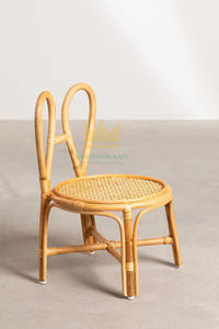 Canapé en rotin naturel pour chambre d'enfants, chaise de salle à manger pour bébé - Product Image 4