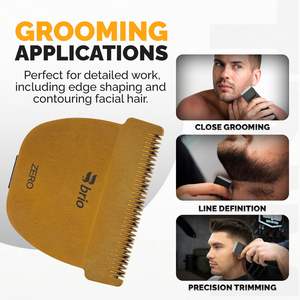 Recortadora Inalámbrica Compatible con Zero Blade, Cuchilla de Acero Inoxidable de 0.2mm para Cortes de Barba Perfectos - Product Image 4
