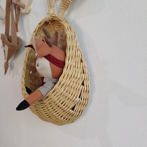 <b>Hanging</b> Pear <b>Basket</b> Handmade <b>Storage</b> <b>Baskets</b> Natural Rattan Modern Multifunction Made in Viet Nam - Product Image 6
