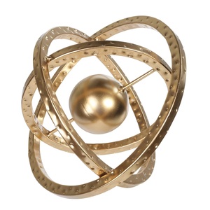 Decorative Ball Made in Cast Aluminum With Bronze Finish <b>Metal</b> Home Decor for Living Room Decorative - Product Image 3