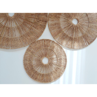 Nouveaux articles Décoration murale rustique en jute Taille personnalisée Décorations de luxe pour la maison Fabriquées au Vietnam par KING CRAFT VIET