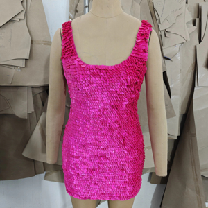 Concha de mar elegante con cuentas bordado vestido de noche hermoso trabajo hecho a mano cuello sin mangas largo piso Formal fiesta vestido de Graduación - Product Image 1