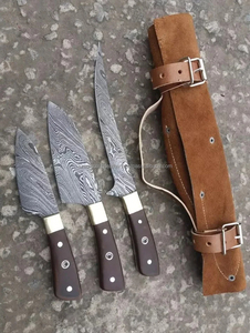 Couteau de chasse à lame damas sur mesure couteau à lame fixe de vente chaude couteaux de Camping de chasse à lame en acier damas - Product Image 5