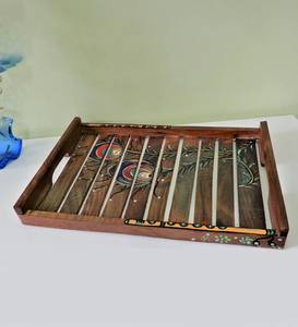 Plateau en bois le plus vendu plateau de service en bois fait à la main pour l'exportation mondiale plateau de service en bois - Product Image 1