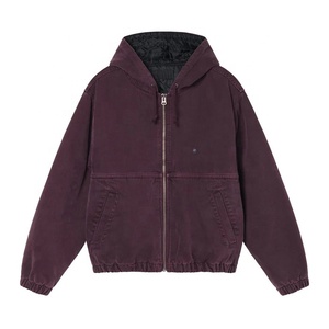Veste de Travail Robuste en Toile Lavée Respirante à Capuche – Vêtement d'Extérieur Grande Taille pour Homme – Vente en Gros - Product Image 1