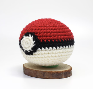 2024 Vente Chaude Rouge <span class=keywords><strong>Pokeball</strong></span> Amigurumi Crochet Jouet 100% À La Main Crochet Halloween <span class=keywords><strong>Pokeball</strong></span> - Product Image 2