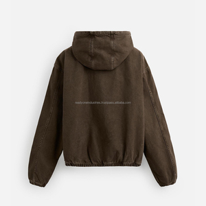 Hombres sudaderas con capucha Sudadera Algodón Activewear 100% Algodón orgánico Sudadera con capucha En blanco de gran tamaño Heavyweight Hoodie Hombres - Product Image 5