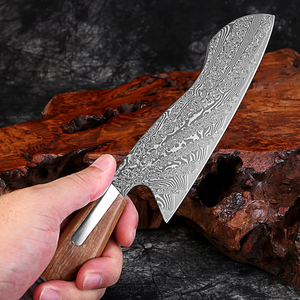 Couteau de chef en acier Damas couteau de chef tranchant japonais couteau de chef en résine blanche et manche en bois OEM ODM personnalisé en gros - Product Image 4