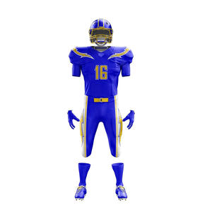Custom Design American <b>Football</b> Uniform Plus <b>Size</b> Adult Club Compression Set Breathable Anti-Bacterial Quick Dry Digital Print - Product Image 5