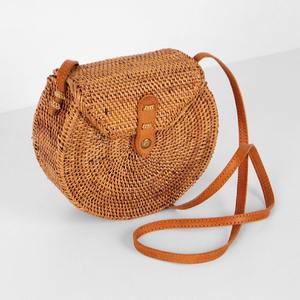 Bolso bandolera de ratán para mujer, tejido a mano, de la mejor calidad, bolso de mano natural con correas. - Product Image 3