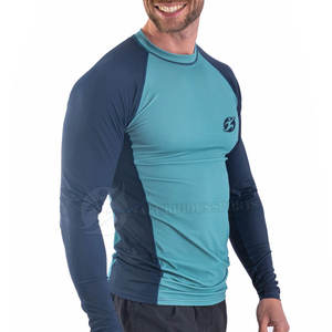 Haute qualité personnalisé hommes Rash Guard long séchage rapide Spandex avec la dernière conception pour la formation de combat vente en ligne Logo personnalisé - Product Image 3