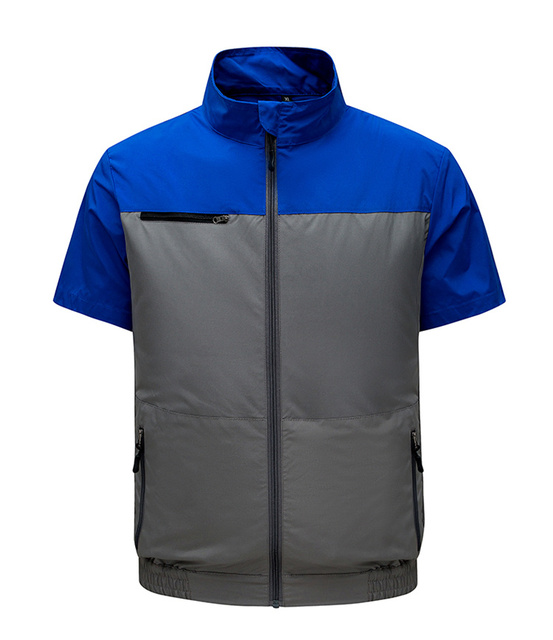 High Quality Custom Logo Outdoor Activities USB Charging Fan Sport Coat Cooling Jacket With Power Bank