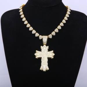 RB Gems Personnalisé Hiphop VVS Moissanite Pendentif 925 Argent Lettre Chaîne Glacé Lunette Réglage pour Christian Fine Pendentifs Charmes - Product Image 5