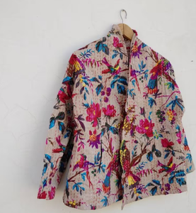 Chaqueta Unisex de Manga Larga con Estampado Kantha Hecha a Mano, Cálida, para Fiestas - Product Image 2