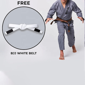 Nueva alta calidad 2025 aprobado modelo gris BJJ Gi diseño personalizado parches bordados sarga algodón Judo Kimono estiramiento tejido personalizado - Product Image 6