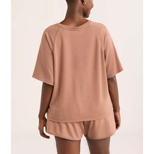 Ensemble deux pièces pour femmes, t-shirt et short, haute qualité, prix bas, tissu doux, ensembles pour femmes, ensemble 2 pièces pour femmes - Product Image 3