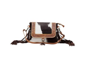 Conjunto de bolsos de hombro de cuero genuino de la mejor calidad para llevar cuero de vaca de lona reciclado y bolso de cuero en relieve Turquesa - Product Image 1