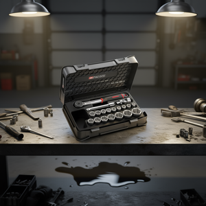 Jeu de douilles métriques Facom 6 points 1/2'' avec cliquet SL.161, collection de 19 pièces - Product Image 3