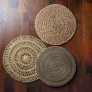 High-quality Eco-friendly Round <b>Rattan</b> Wicker Table Placemat Handwoven for Dining, Decoration Manufacture in Vietnam - Product Image 4