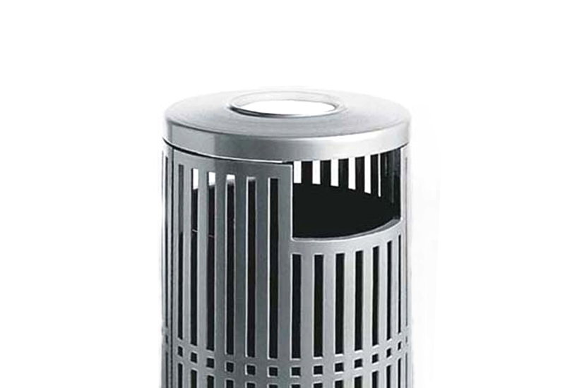 Park Litter Bin Modern Style Dustbin Outdoor Metal Trash Can New Design Garbage Can for Park