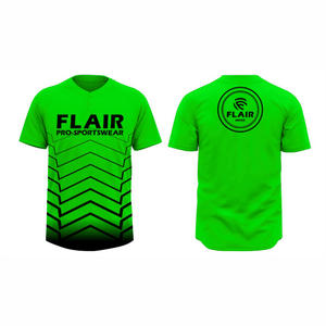 Maillots de softball et de baseball personnalisables de grande taille en polyester respirant à col rond avec imprimé uni par sublimation - Product Image 4