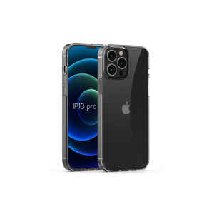 Coque en silicone transparente de qualité supérieure Netzy pour iPhone 13 Pro Max, antichoc, série SAFACoss, coque souple de forme rectangulaire, modèle 14 Plus - Product Image 1