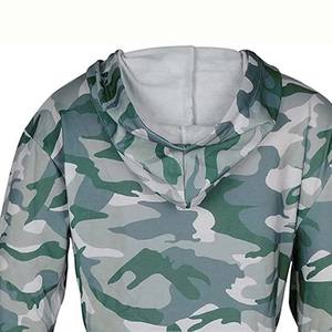 Top corto de lana de algodón 100% personalizado para mujer, Sudadera con capucha de manga larga, diseño informal de camuflaje de invierno con logotipo único en la parte delantera - Product Image 6