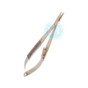 Porte-aiguilles Castroviejo droit chirurgical avec verrouillage pour un contrôle précis des aiguilles fines Porte-aiguilles Castroviejo droit de précision - Product Image 3