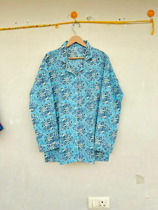 Conjunto de pijama indio Conjunto de ropa de fiesta de algodón Pantalón con camisa Ropa de mujer - Product Image 2