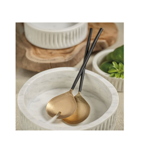 ร้อนขายสแตนเลสสลัดเซิร์ฟเวอร์ชุดตกแต่งทองเหลืองที่กําหนดเองวินเทจสลัดเครื่องมือคุณภาพที่น่าตื่นตาตื่นใจ - Product Image 6