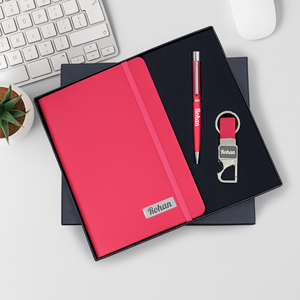 Set de Regalo Personalizado con Diario, Bolígrafo y Llavero, Producto Promocional de Oficina para el Día del Padre, Acción de Gracias, Pascua, Regalos de Bienvenida - Product Image 2