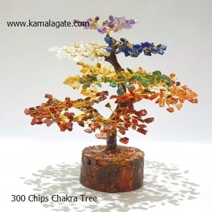 Natural <b>Crystal</b> 7 Chakra Healing Quartz <b>Tree</b> 300 Chip Agate Artificial Wooden Roots Gemstone Beaded <b>Crystal</b> <b>Tree</b> From India - Product Image 3