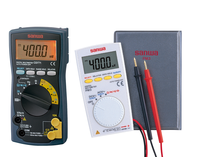 Série de multimètres numériques analogiques SANWA |   Haute précision Classe 0.5 |   Tension 600V AC/DC, courant 10A |   Indicateur de batterie faible |   Fabriqué