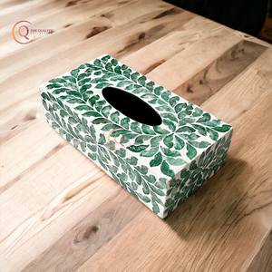 Boîte à mouchoirs en marbre personnalisée de luxe support écologique décor à la maison 2025 salle de bain et porte-serviettes de table distributeur de papier de soie - Product Image 3