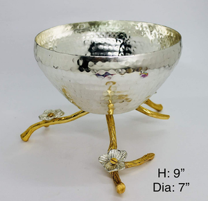 Tazón de fruta de Metal decorativo hecho a mano moderno 2025 Mostrador de cocina artesanía casera exportaciones precio al por mayor acabado martillado - Product Image 4