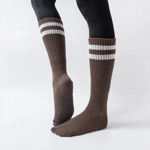 Custom Logo Anti-Slip <b>Gym</b> Yoga Grip <b>Socks</b> <b>Men's</b> Sport <b>Socks</b> with Organic Cute Embroidery Custom Design - Product Image 1