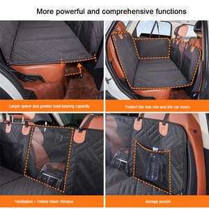 غطاء واقٍ للمقعد الخلفي شديد التحمل مقاوم للماء ، غطاء مقعد سيارة طويل للغاية للكلاب والسيارات - Product Image 3