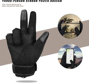 Tactical Gloves Stock <b>Top</b> Quality Black Waterproof Tactical Gloves Hunting Men Male Tactical Gloves Winter with Black Pakistan - Product Image 3